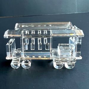 Vintage 1991 Crystal San Francisco large Cable Car Replica